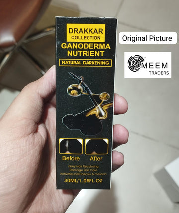 Anti-Greying Hair Serum with Black Ganoderma | Natural Black Hair Solution
