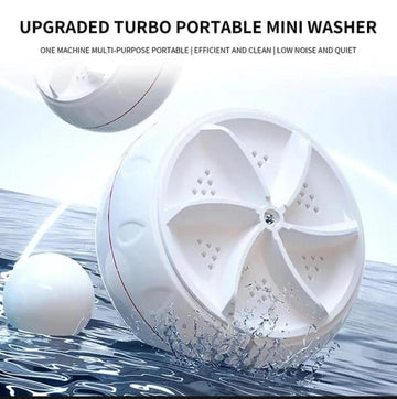 TurboWash™ Mini Portable Washing Machine – Travel-Friendly & USB Rechargeable
