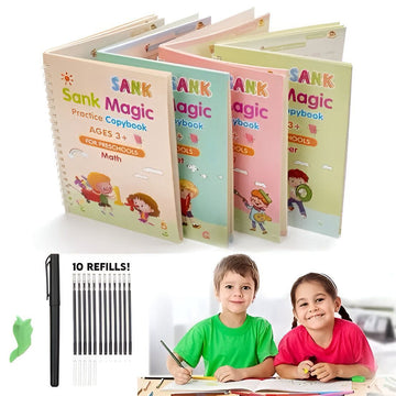 Pack Of 4 Magic Handwriting Practice Set for Kids