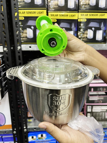 HAND PUSHING CHOPPER STAINLESS STEEL BODY (2Liter) (4 Blade)
